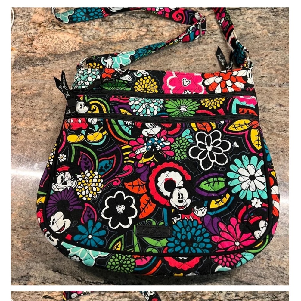 Vera Bradley Disney Parks Mickey Mouse and Minnie Mouse Crossbody Bag.